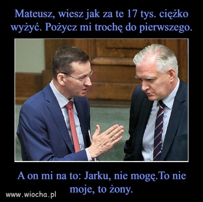 Masz przerąbane gdy to żona rządzi twoją kasą.