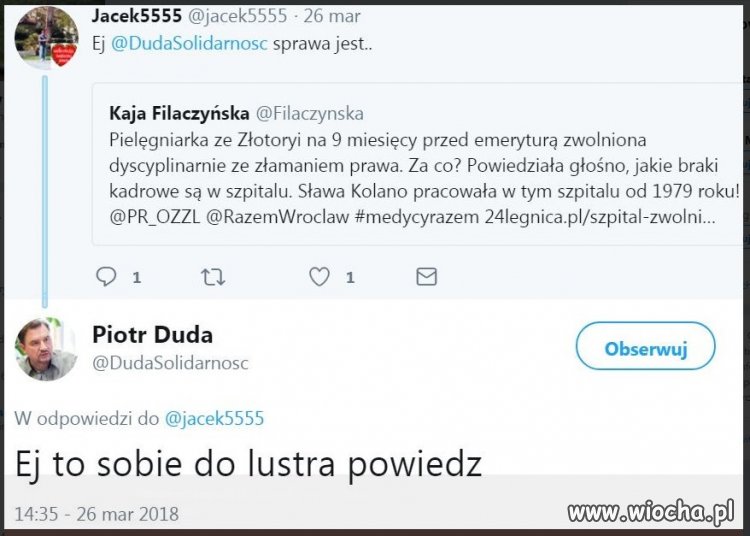 Solidarność według dudy 