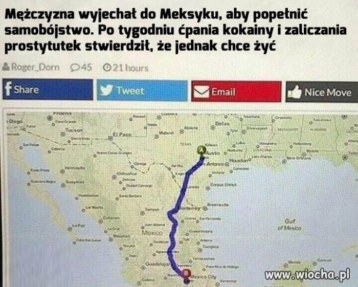 Wróciła mu chęć do życia