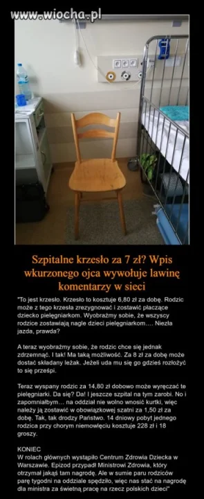 Szpitalne krzesło...