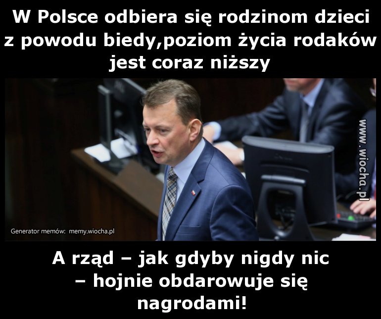 Panie Błaszczak! jak pan był posłem to pan grzmiał 