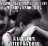 Przestroga dla chodzących boso