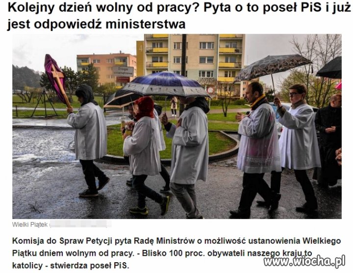 Jeszcze chwila i będziemy latać do proboszcza