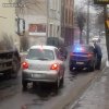 Żychlin - policja blokuje drogę  