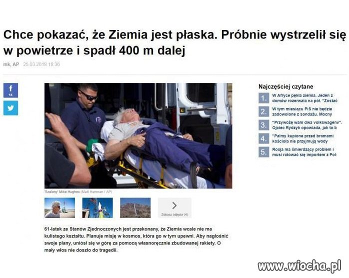 Płaskoziemska misja kosmiczna