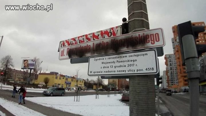 Tablica przetrwała tylko jeden dzień