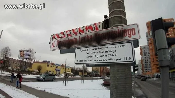 Tablica przetrwała tylko jeden dzień