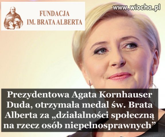 To za troskliwą opiekę nad Adrianem ...