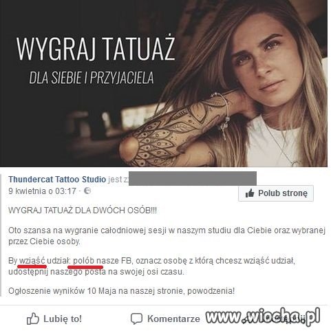 Ciekawe jaki piszą robiąc tatuaż ? 