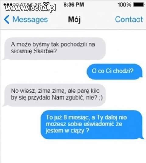 Nie może sobie uświadomić.