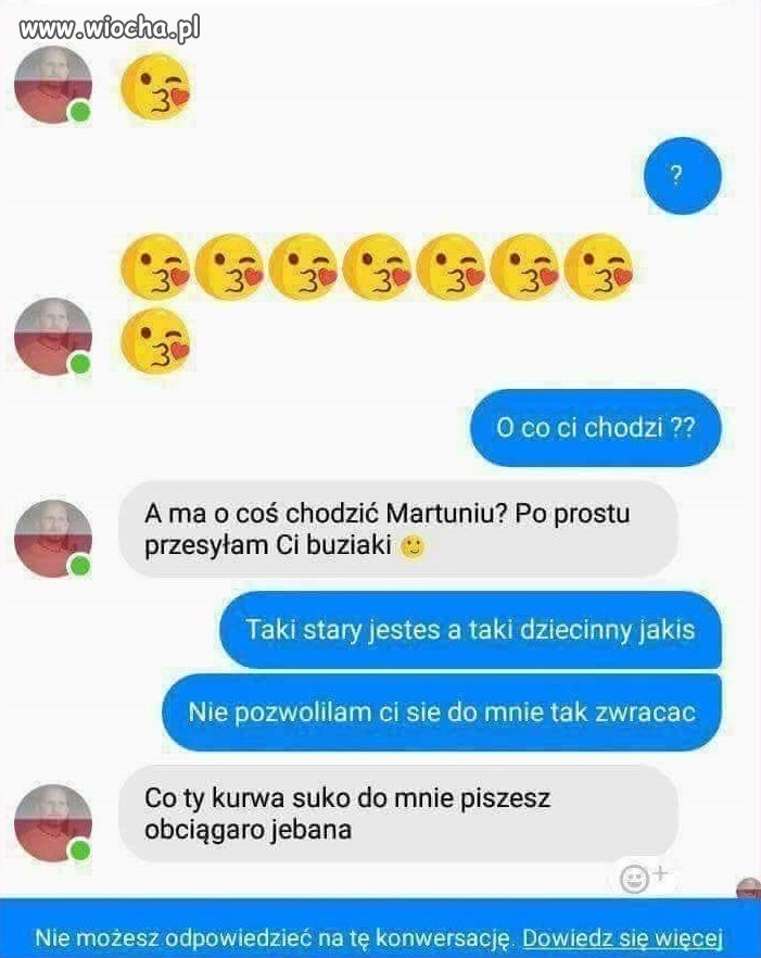 Dyskusja karyny ze sebą