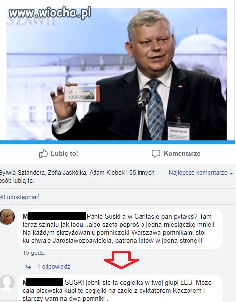 Suski pyta czy kupiliście cegiełki...