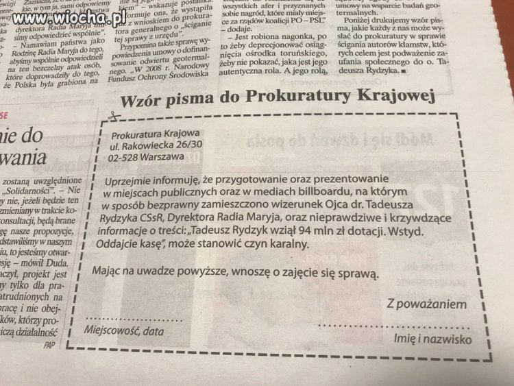 Zabolało wyznawców Rydzyka