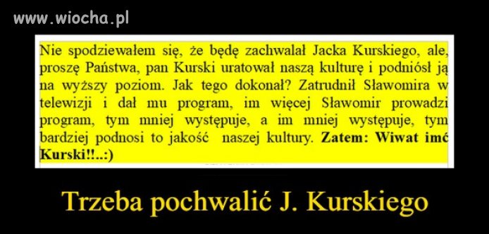 Chwała czy chała? A może WAŁA !