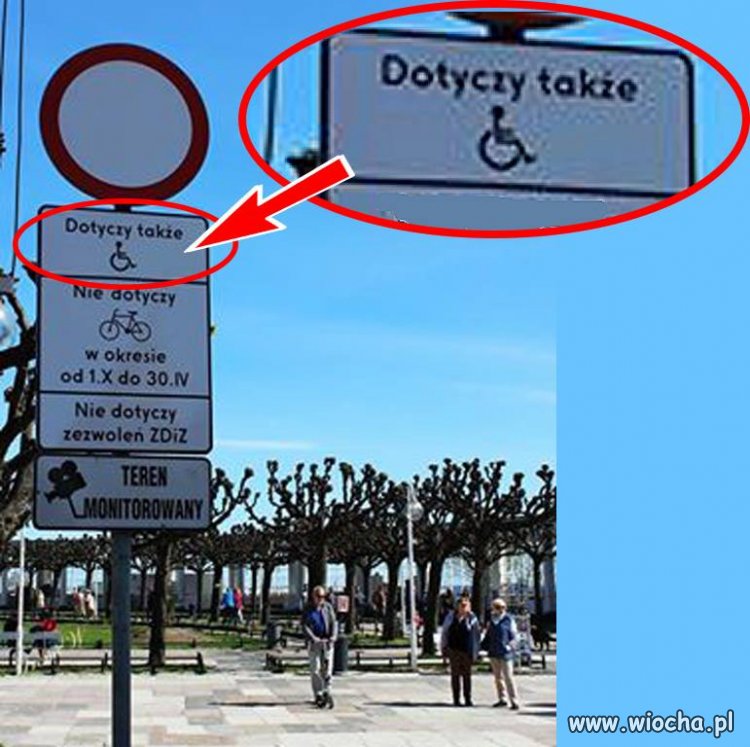 Sopot - deptak nie dla niepełnosprawnych