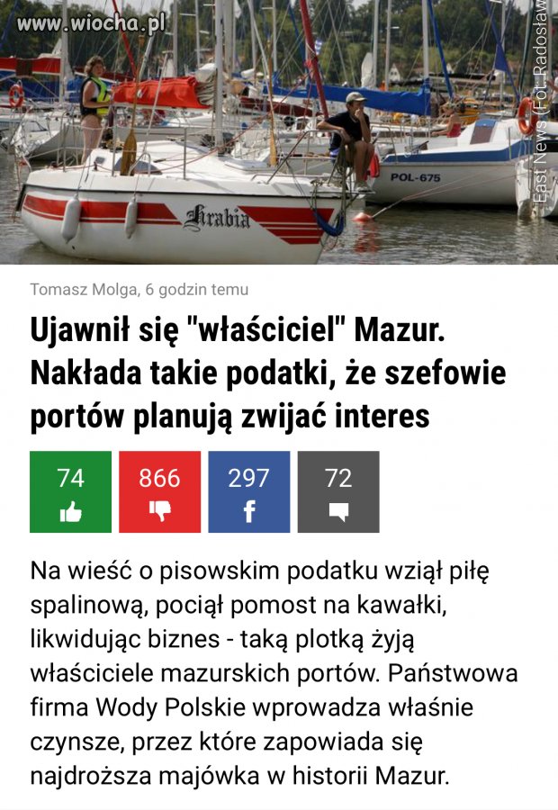 Dobra zmiana dotknęła żeglarzy 