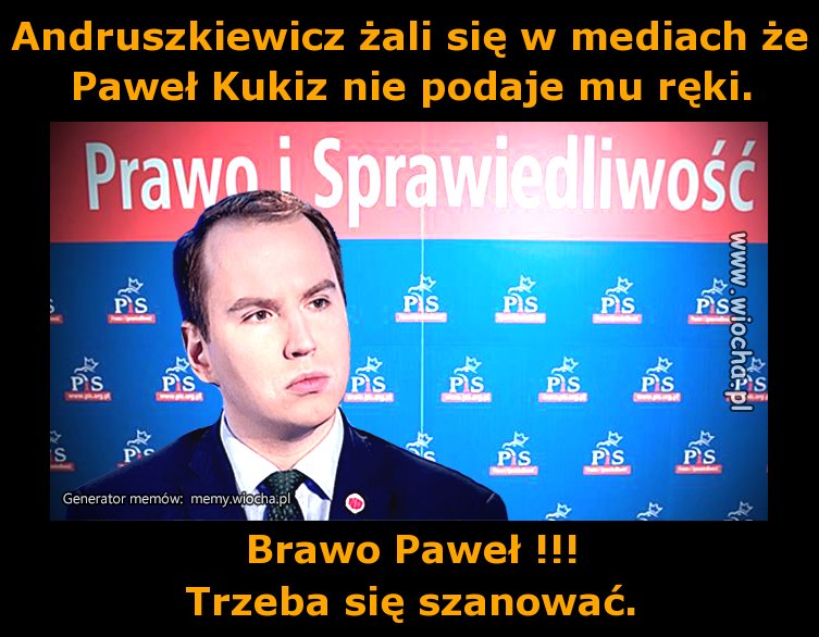 Andruszkiewicz żali się w mediach że Paweł Kukiz