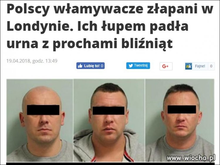 Gang londyńskich włamywaczy rozbity
