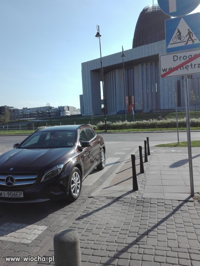 Prawdziwy wieśniak parkujący na pasach