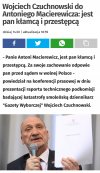 Wreszcie ktoś mu w oczy prawdę powiedział 