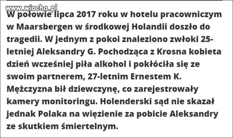 Wyrok holenderskiego sądu szokuje