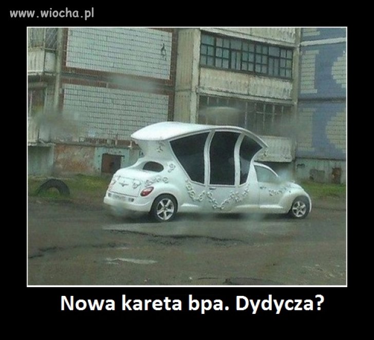 Pewnie dostał w darze od jakiegoś śp. bezdomnego