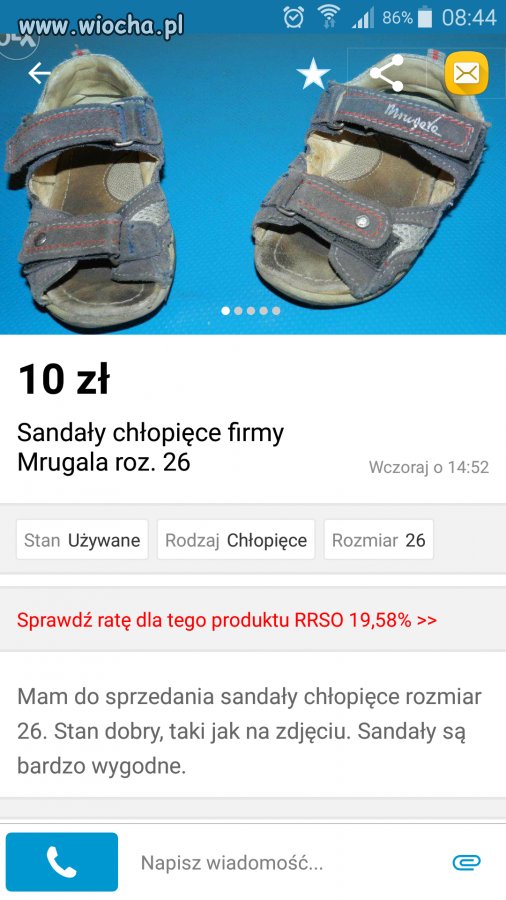 Sandałki po żulu dla twojego synka