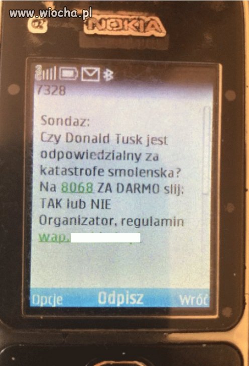 SMS z okazji rocznicy katastrofy smoleńskiej
