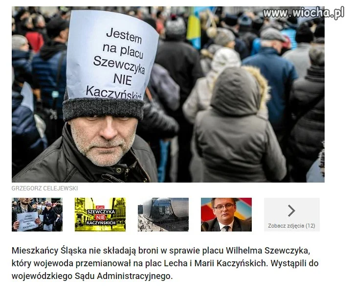 Wojewoda zmienił nazwę placu