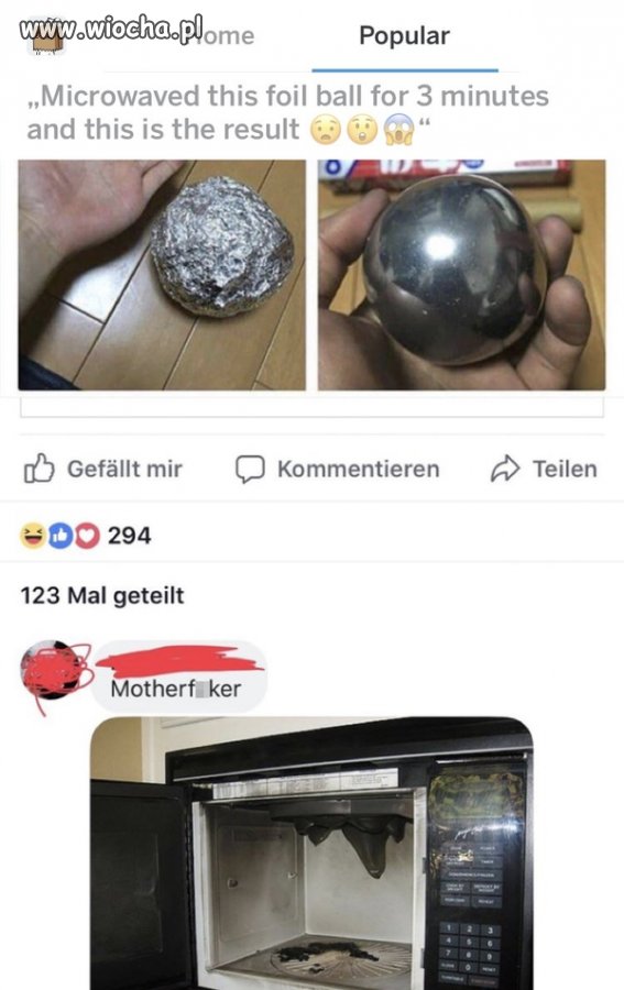 3 minutki i mikrofala na złom