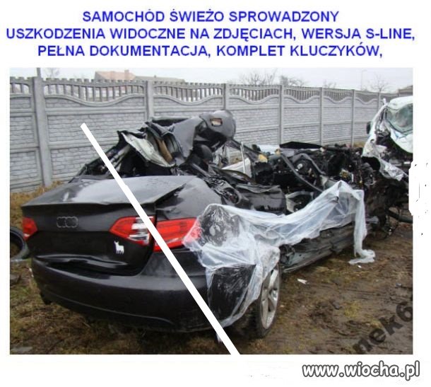 Stłuczkę miał