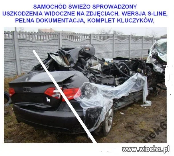 Stłuczkę miał