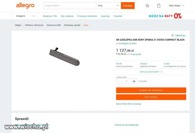 Znalezione na Allegro