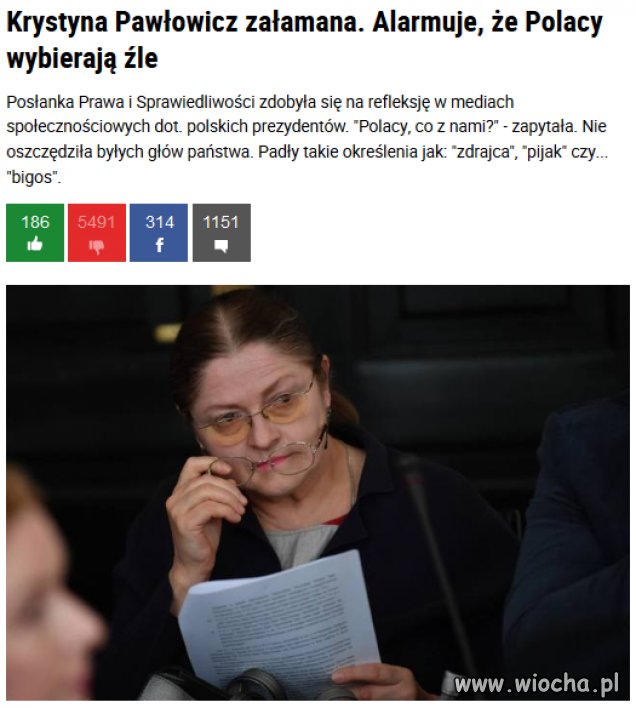 Polacy ! Głosujmy dobrze ... żeby Krycha się ...