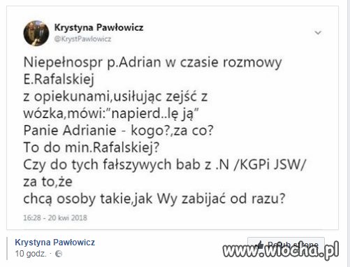 Czy ktoś może powiedzieć p.Krysi