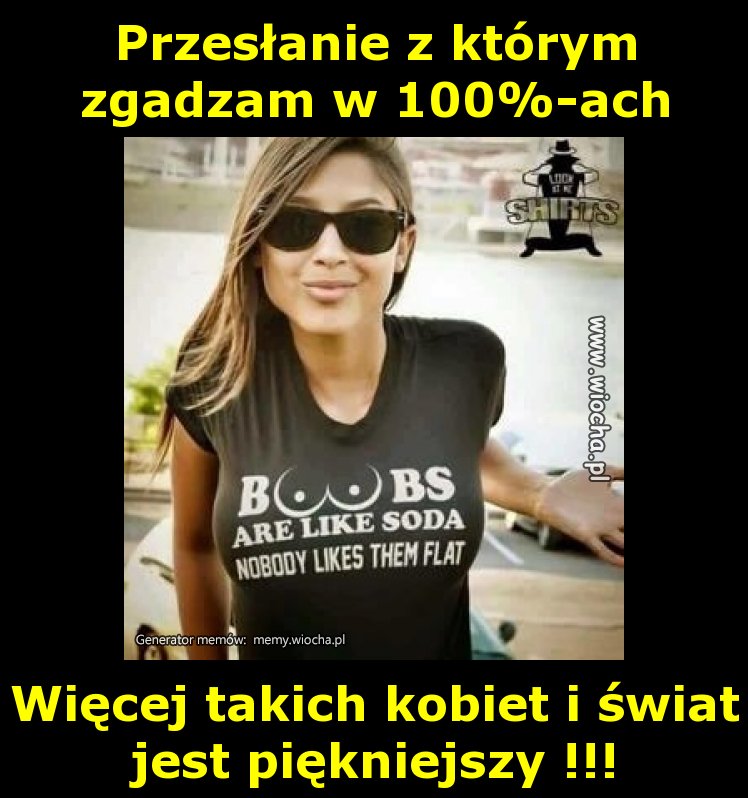 Przesłanie z którym zgadzam w 100%-ach