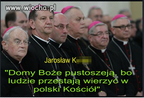 Pustoszeją bo wymierają moherki
