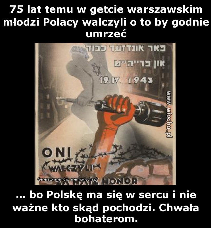 75 lat temu powstanie w getcie warszawskim
