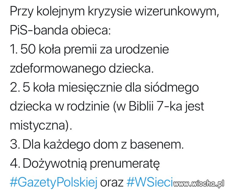 Spadające sondaże 