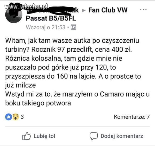 Po co ci Camaro jak masz passerati
