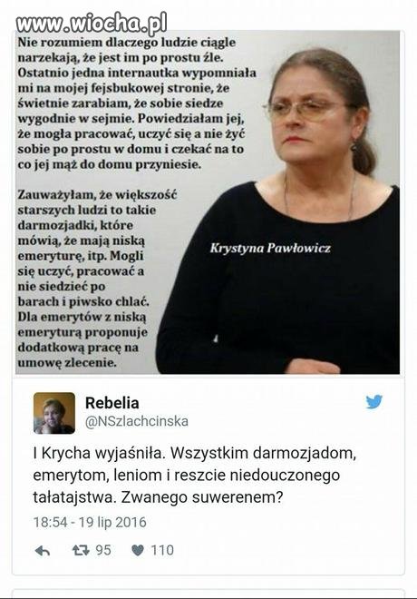 Po Krychę jak widać to i diabeł przyjść nie chce!