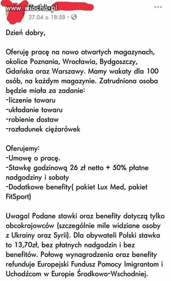 26 złotych netto + płatne nadgodziny