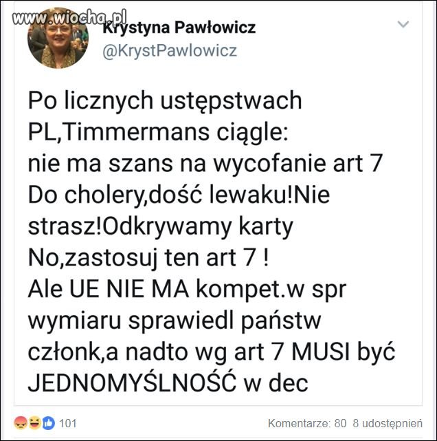 Znów zabiera głos,po co ?