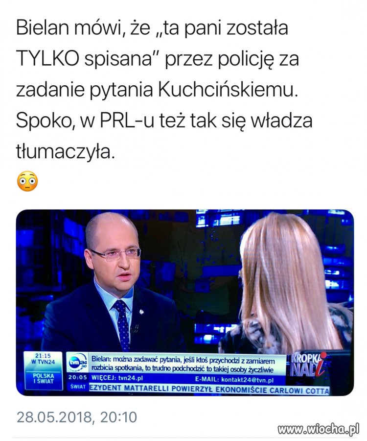 Dziś pytanie, a za chwilę spisanie 