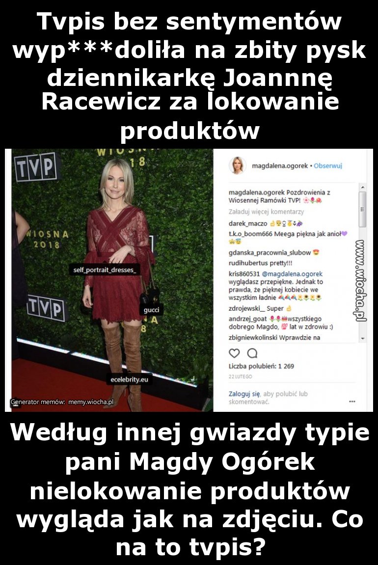 Tvpis bez sentymentów wyp***doliła na zbity pysk