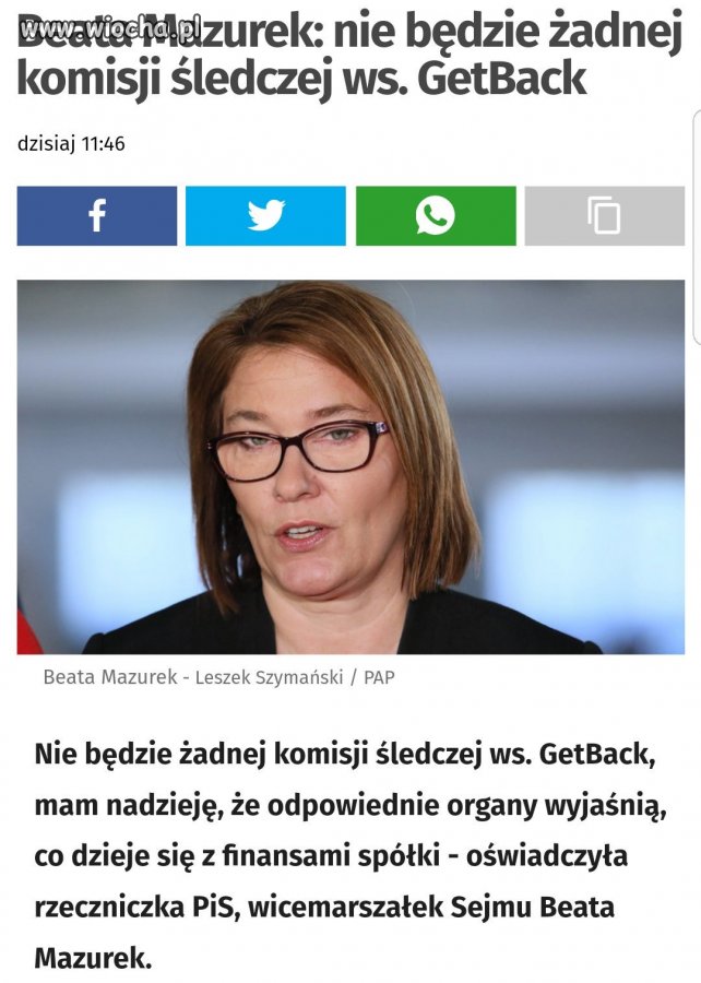 Nie będzie gdyż jesteście umoczeni w tym g...