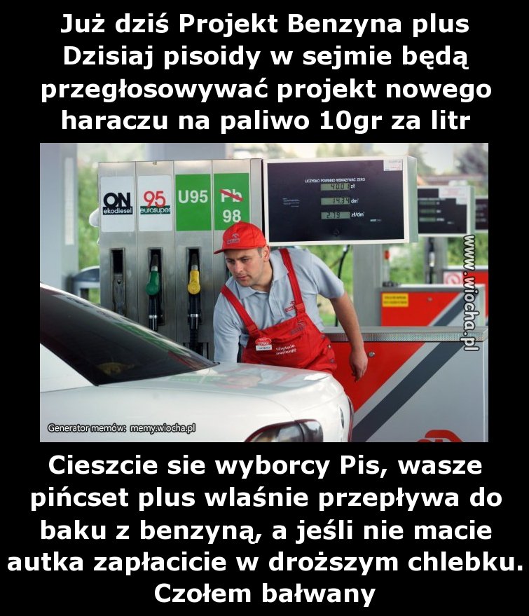 Już dziś Projekt Benzyna plus