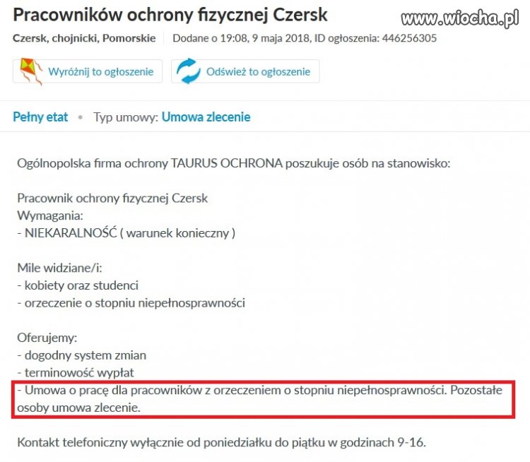 Dyskryminacja zdrowych?