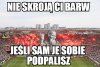 Kibice Wisły Kraków spalili własne flagi!  
