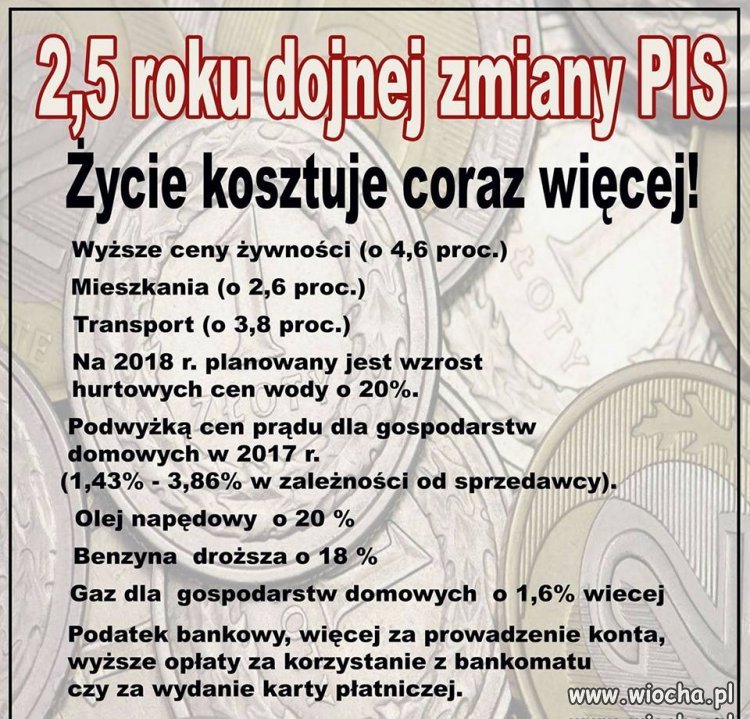 2,5 roku dojnej zmiany 
